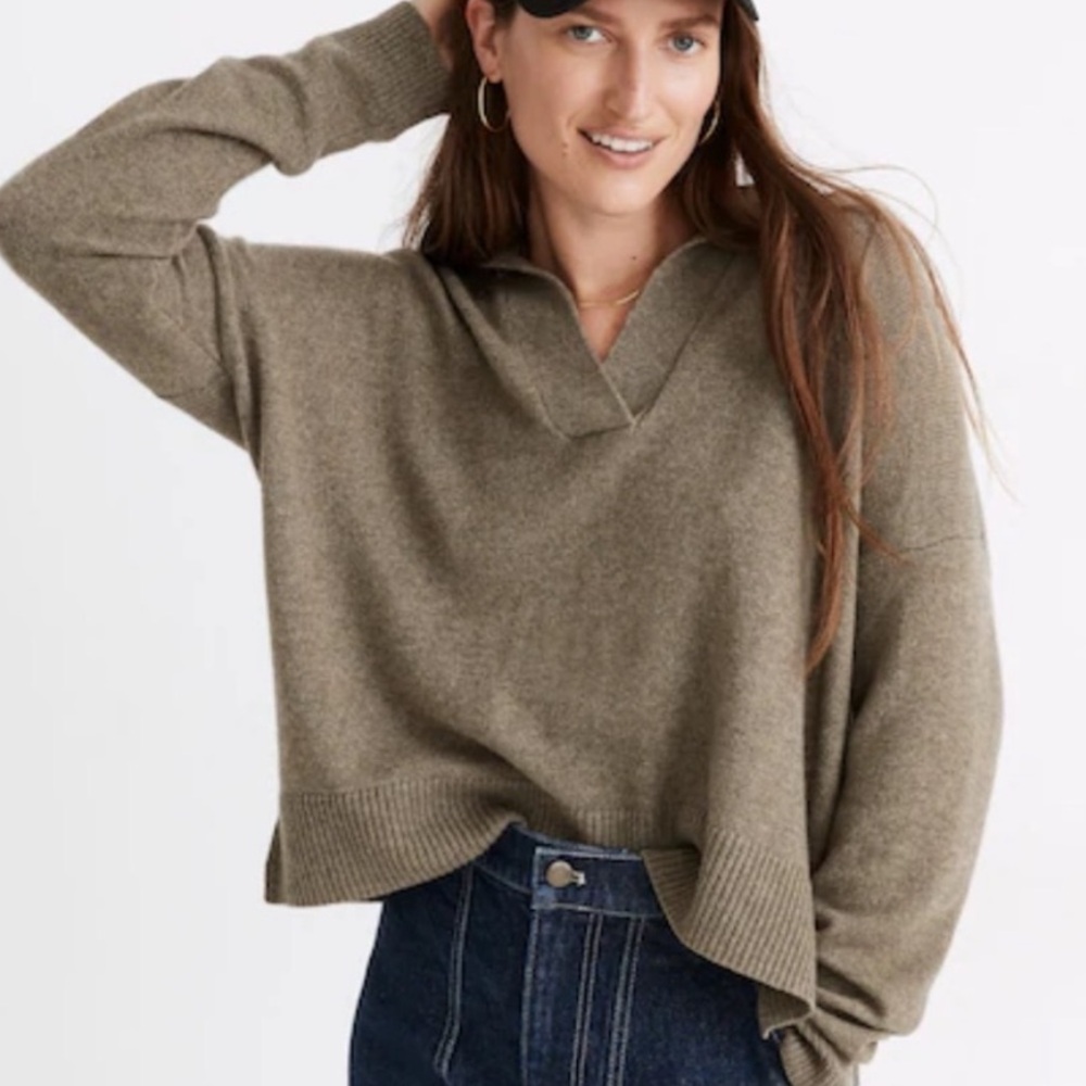 Madewell Davie Polo Sweater - Women’s Small